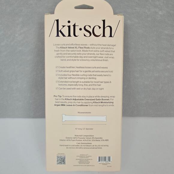 Kit-sch Velvet XL Flexi Hair Curling Rods 4 pc - Picture 4 of 5